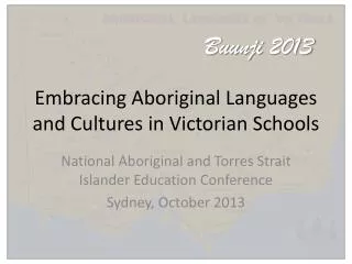Embracing Aboriginal Languages and Cultures in Victorian Schools