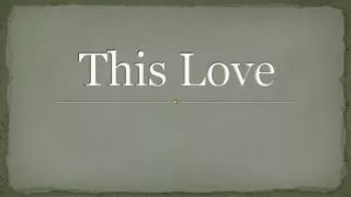 this love