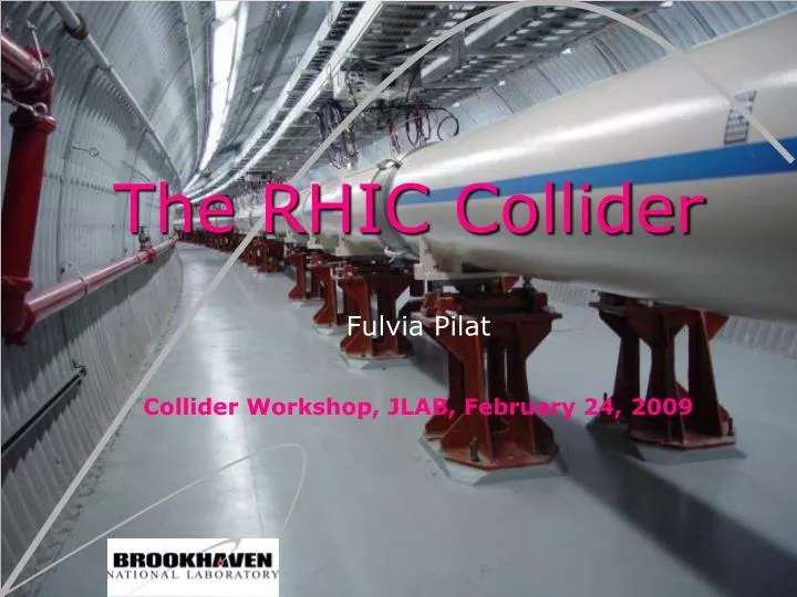 the rhic collider