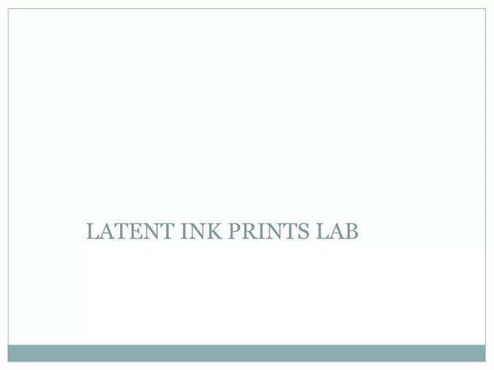 latent ink prints lab