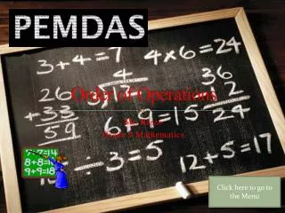 order of operations