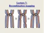 Lecture 7: Recombination mapping - slide 1