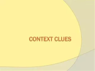 Context clues