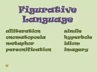 Figurative Language