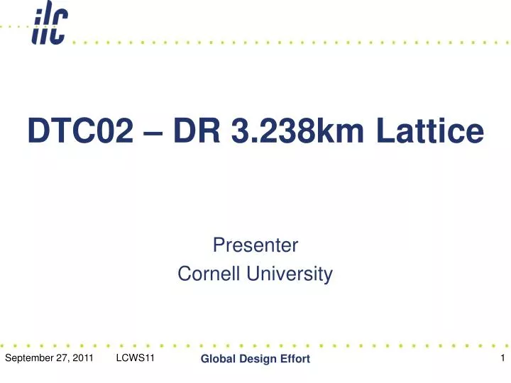 dtc02 dr 3 238km lattice