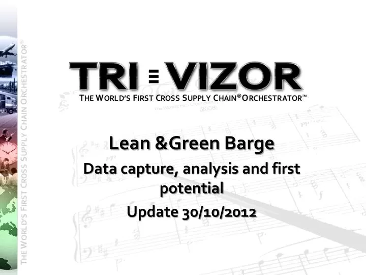 lean green barge data capture analysis and first potential update 30 10 2012