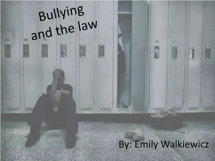 bullying and the law