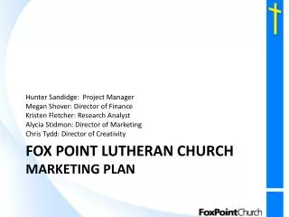 Fox Point Lutheran Church Marketing Plan