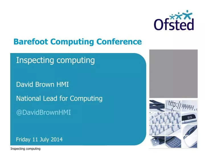 inspecting computing david brown hmi national lead for computing @ davidbrownhmi