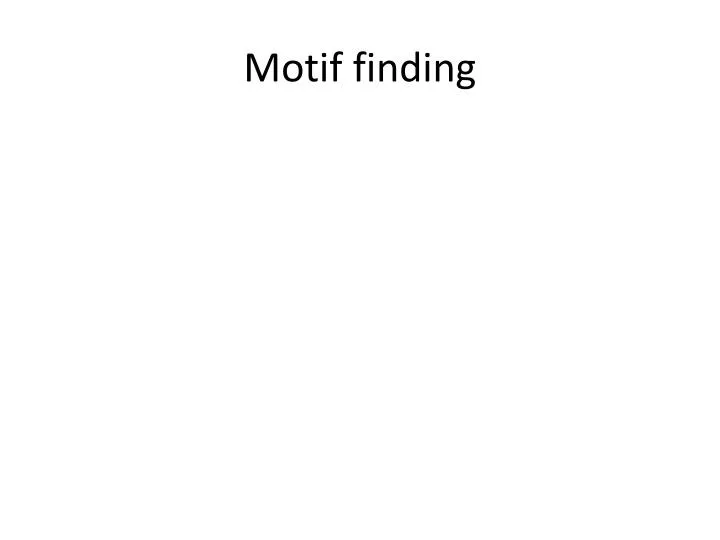 motif finding