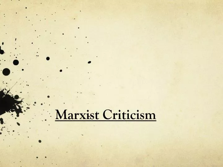 marxist criticism