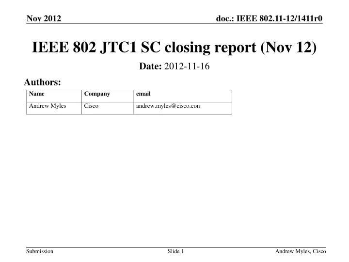 ieee 802 jtc1 sc closing report nov 12