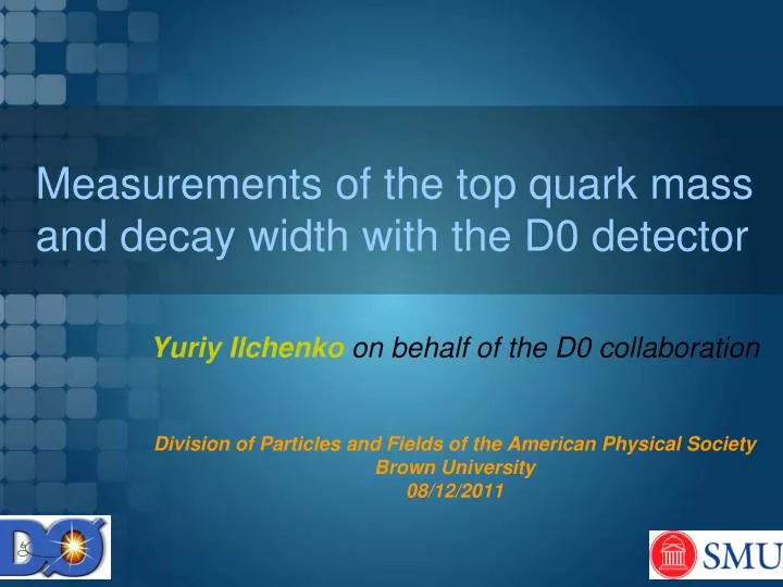 measurements of the top quark mass and decay width with the d0 detector