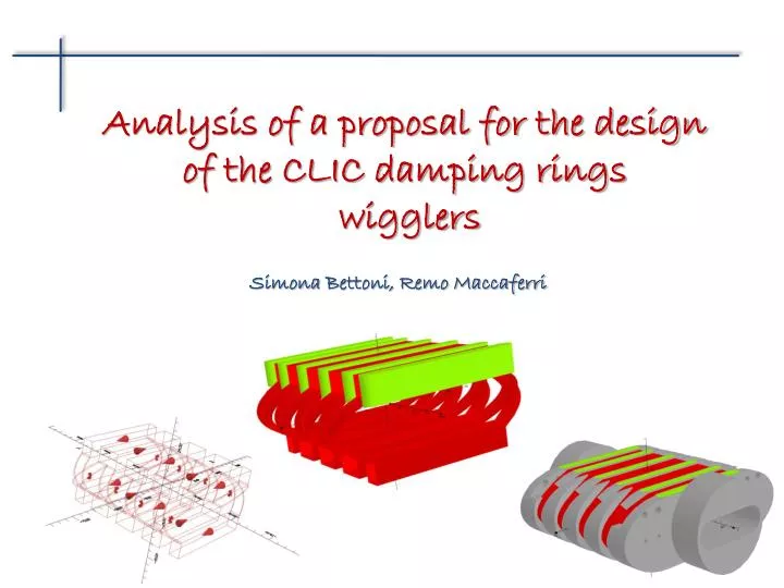 analysis of a proposal for the design of the clic damping rings wigglers