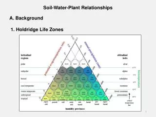 Soil-Water-Plant Relationships A. Background		 1. Holdridge Life Zones