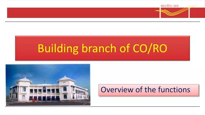 building branch of co ro
