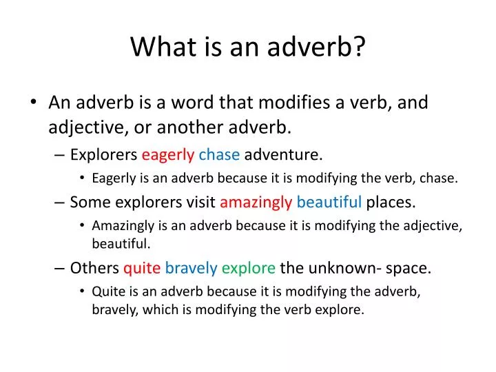 what is an adverb