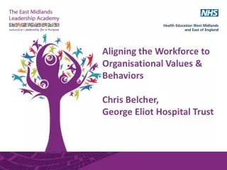 Aligning the Workforce to Organisational Values &amp; Behaviors Chris Belcher,