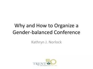 Why and How to Organize a Gender-balanced Conference