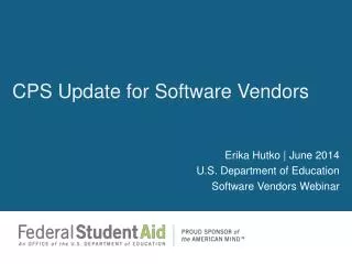 CPS Update for Software Vendors