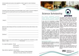 Science Scholarship