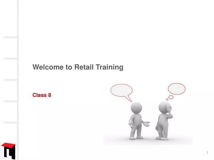 welcome to retail training