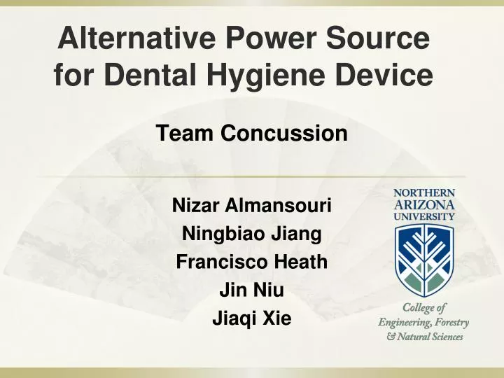 alternative power source for dental hygiene device