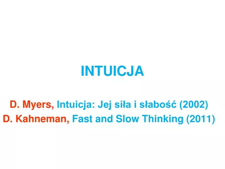 intuicja