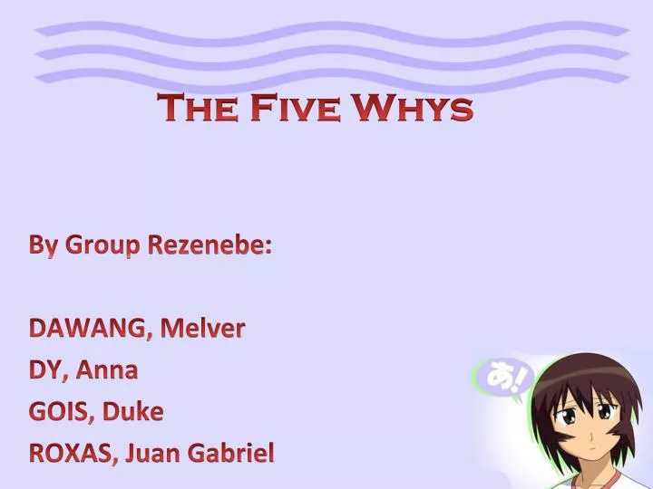 the five whys