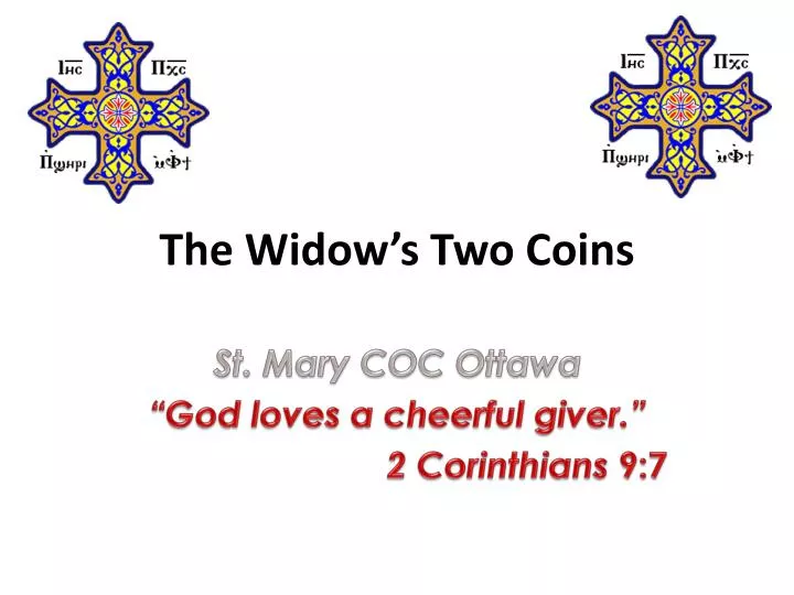 the widow s two coins