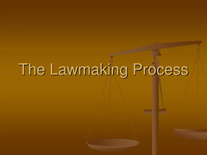 the lawmaking process