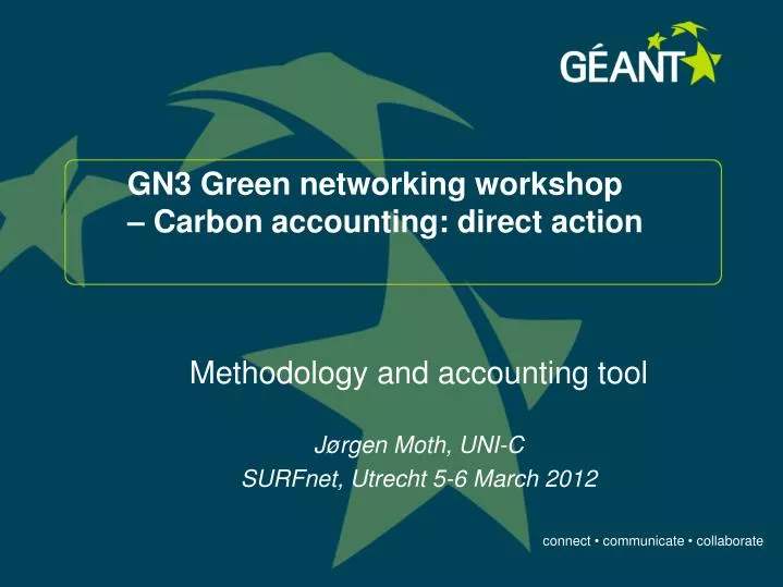 gn3 green networking workshop carbon accounting direct action