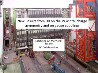 New Results from D0 on the W width, charge asymmetry and on gauge couplings