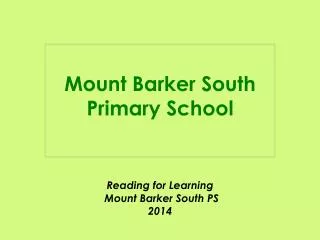 Mount Barker South Primary School