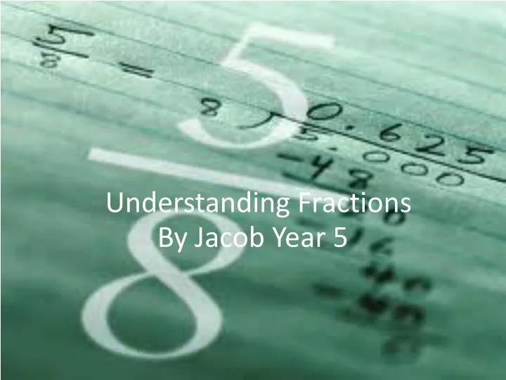 understanding fractions
