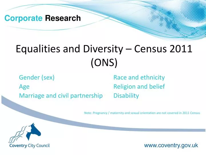 equalities and diversity census 2011 ons