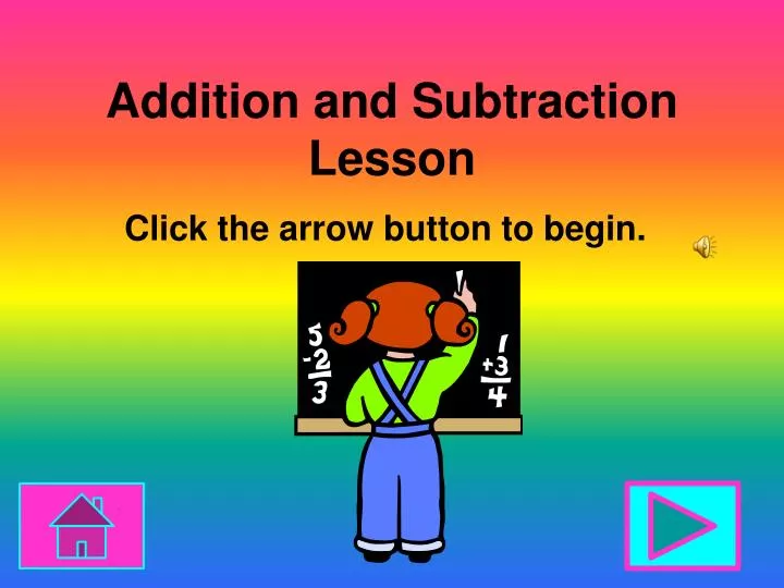 addition and subtraction lesson
