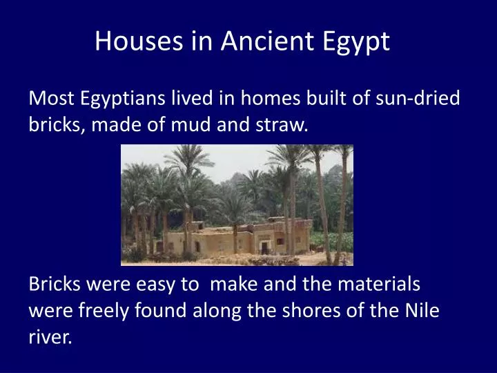 houses in ancient egypt