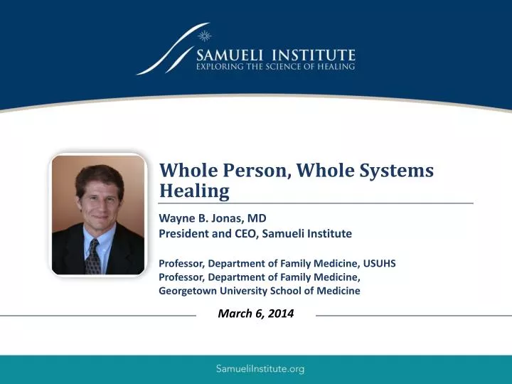 whole person whole systems healing