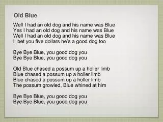 Old Blue