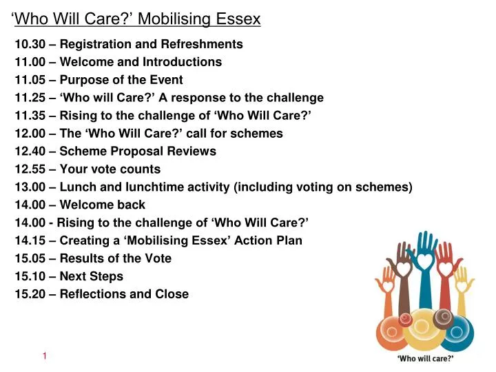 who will care mobilising essex