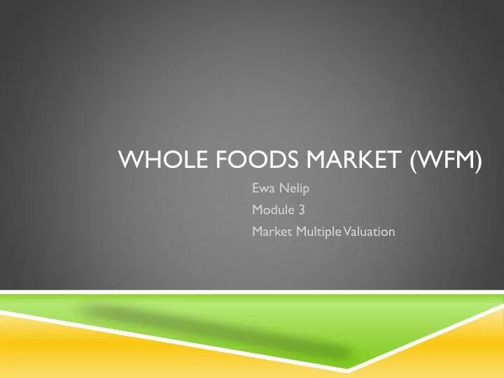 whole foods market wfm