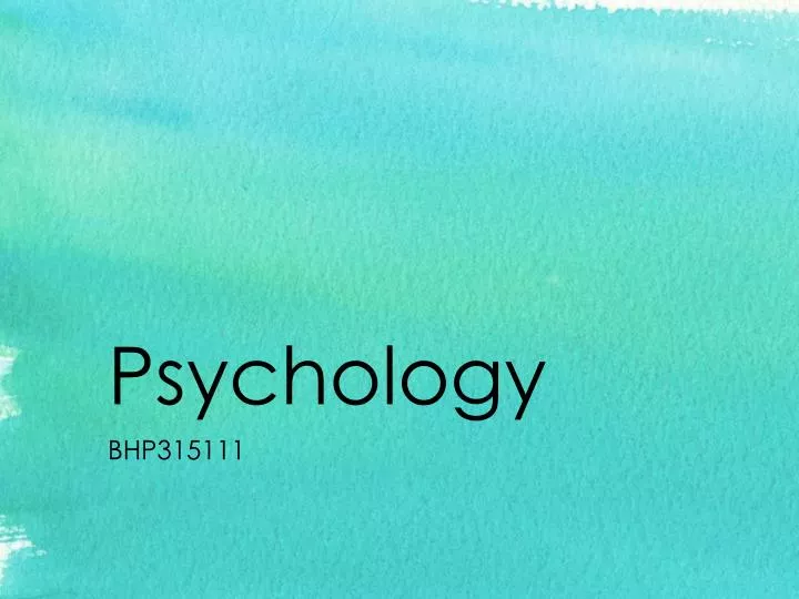 psychology