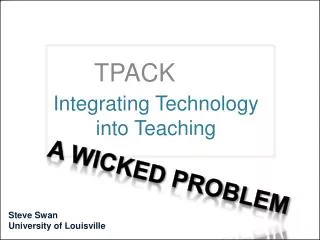 Integrating Technology into Teaching