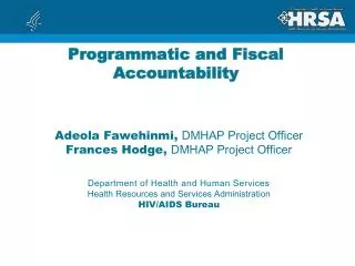 Programmatic and Fiscal Accountability