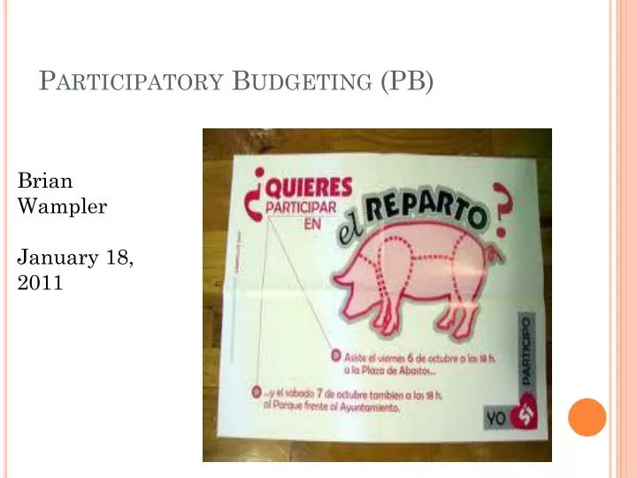 participatory budgeting pb