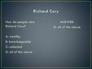Richard Cory