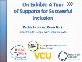 On Exhibit: A Tour of Supports for Successful Inclusion