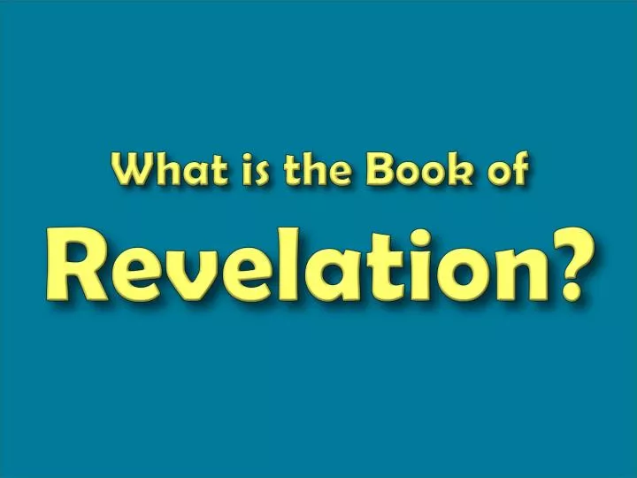 PPT - PROPOSED DATES OF REVELATION PowerPoint Presentation, free