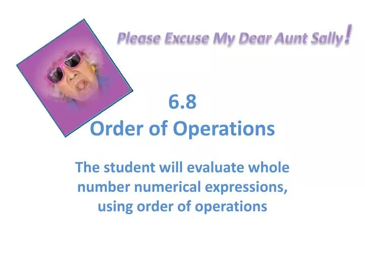 6 8 order of operations